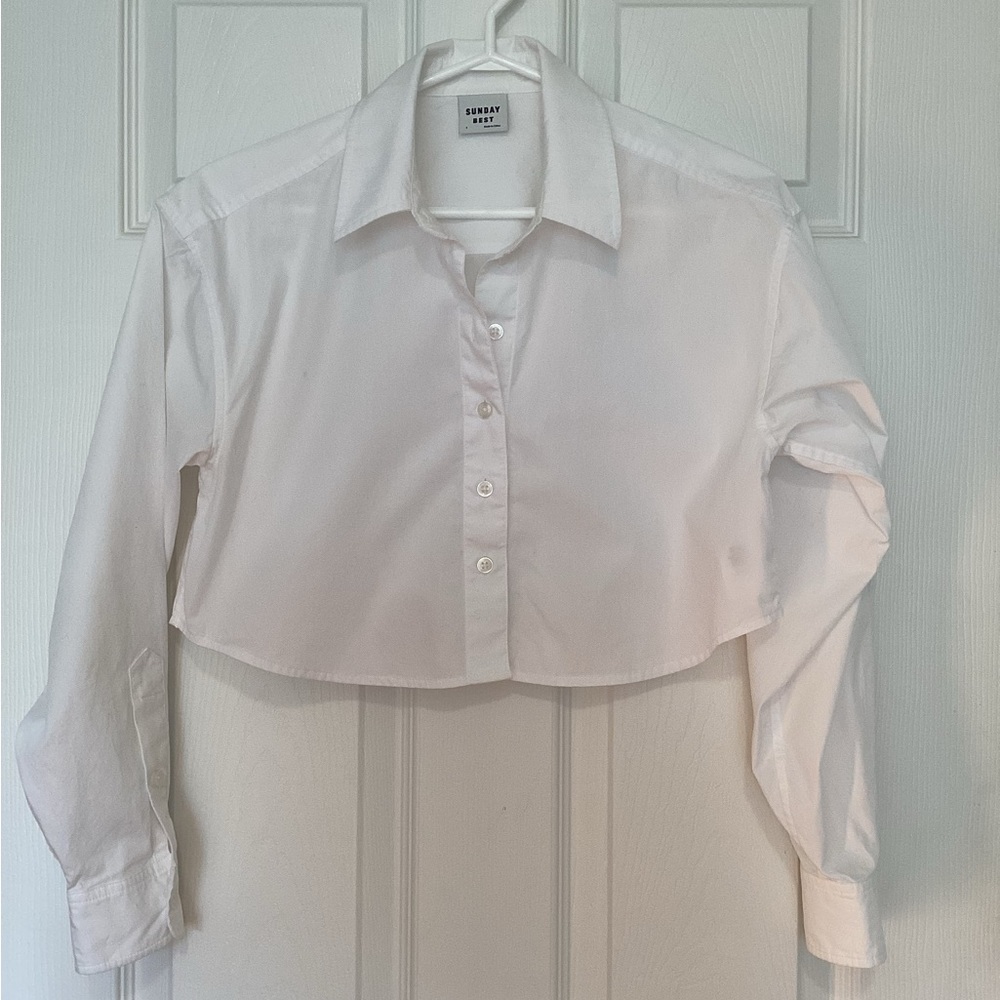 Sunday Best White Button-Up Shirt